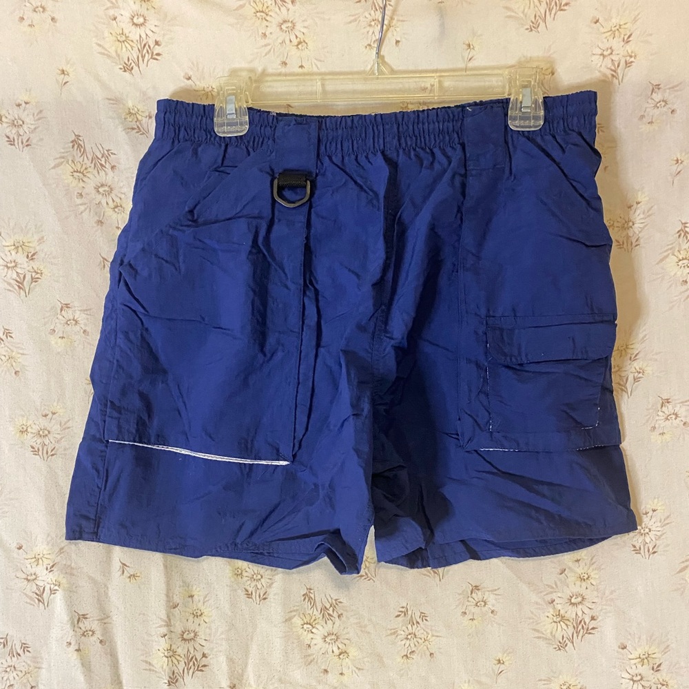 Pacific Connection Mens Blue Swim lined Trunks Size Medium